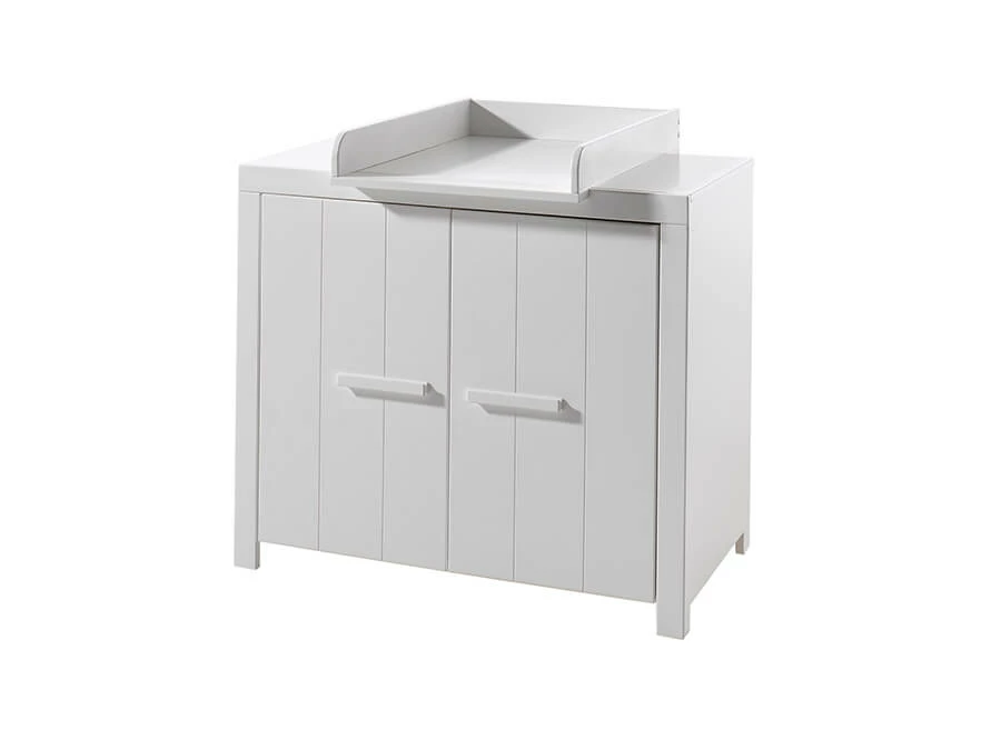 Vipack Erik 3-delige babykamer wit - 3-deurs kast - Afbeelding 3