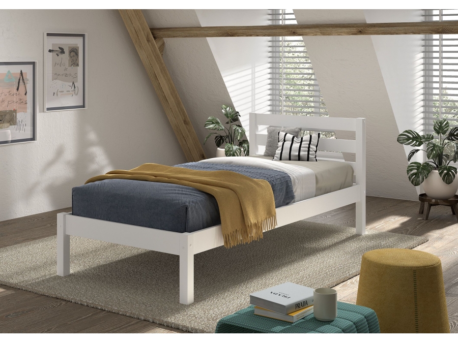 Vipack Pino Eenpersoonsbed 90X200Cm Wit - Afbeelding 2