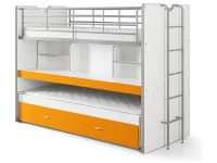 Vipack Bonny 80 Stapelbed met bureau oranje