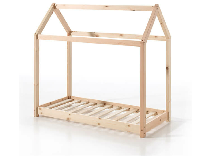 CABE7010 Vipack Cabane Junior Huisbed 70x140 Naturel