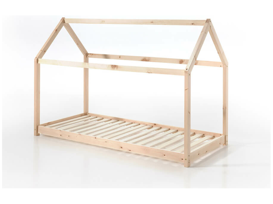 CABE9010 Vipack Cabane Huisbed 90x200 Naturel