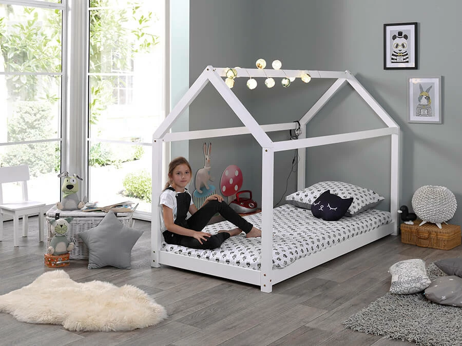 Vipack Cabane Huisbed 90X200Cm Wit - Afbeelding 2