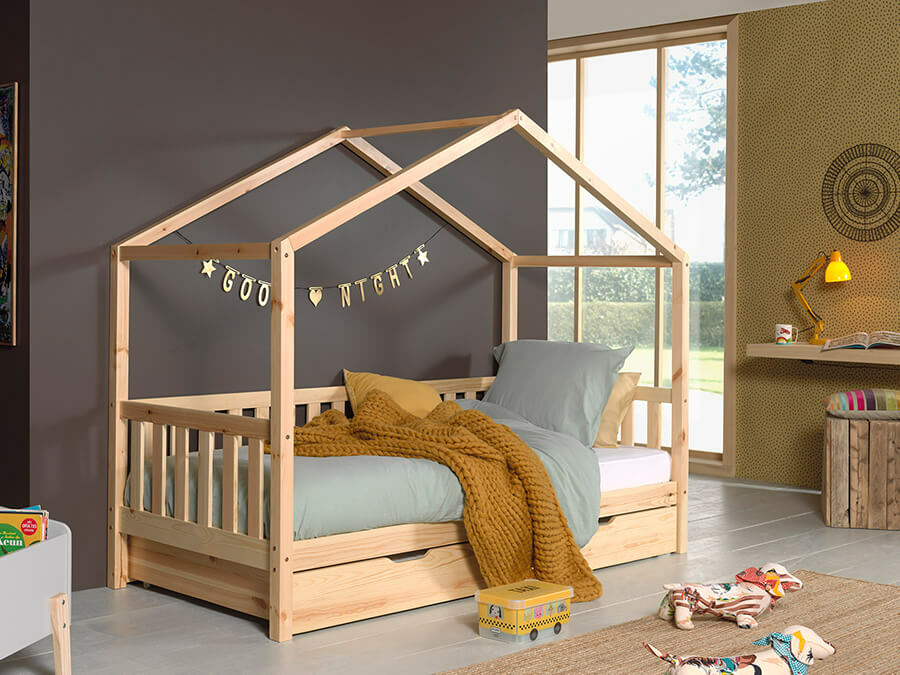 Vipack Dallas bed mh 90x200 natuur - Afbeelding 3