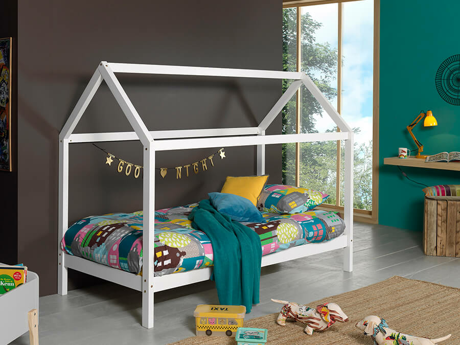Vipack Dallas bed lp 90x200cm wit - Afbeelding 2