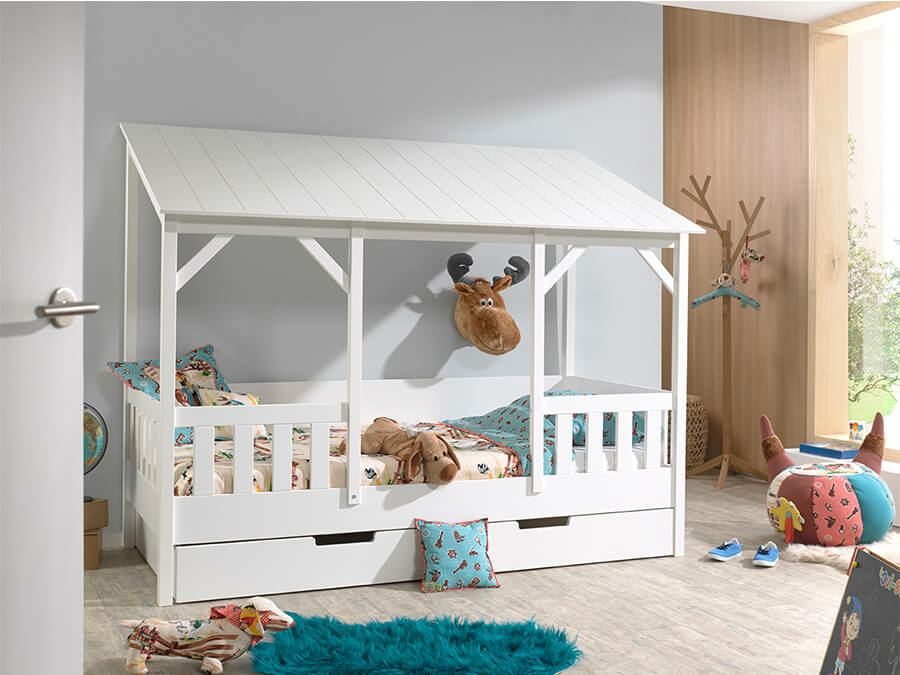 Vipack Housebeds 03 wit dak - Afbeelding 3