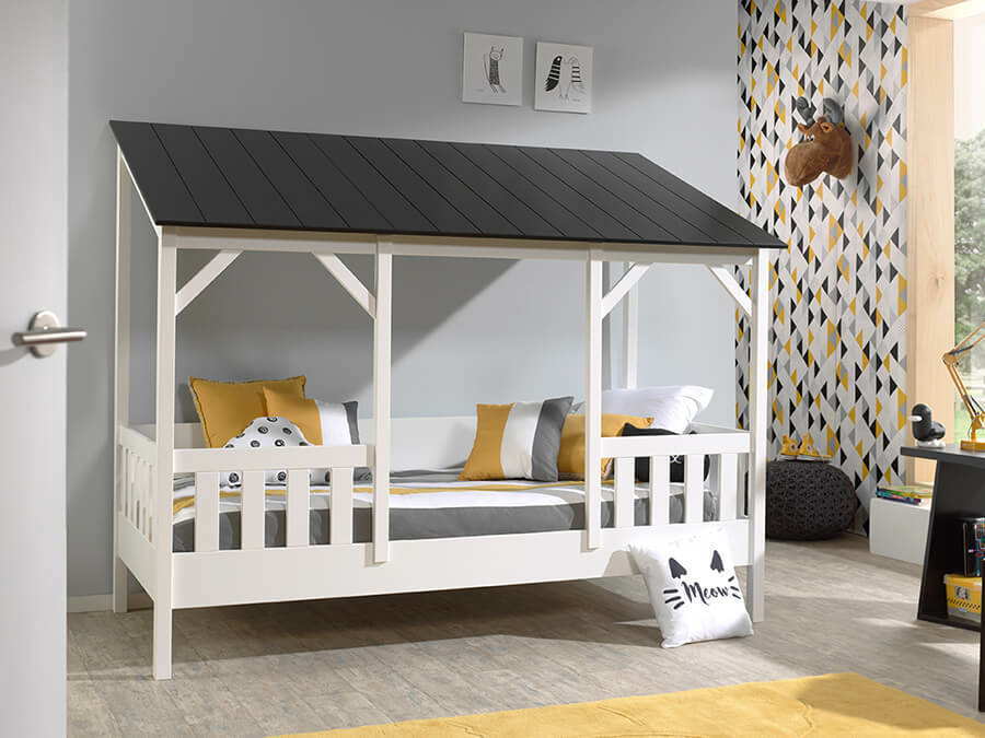 Vipack Housebeds 03 zwart dak - Afbeelding 2