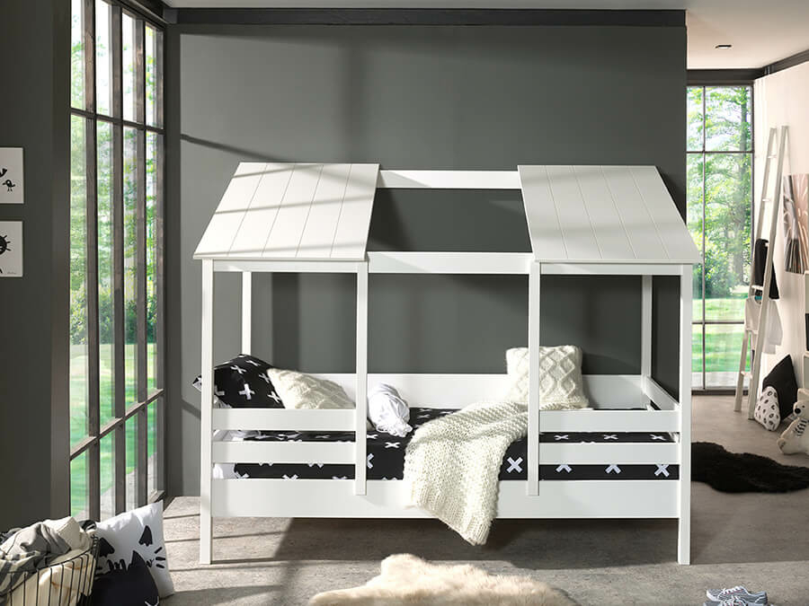 Vipack Housebeds 09 wit dak - Afbeelding 2