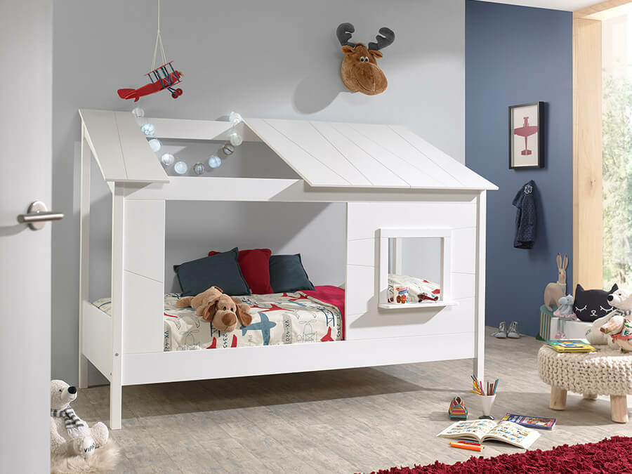Vipack Housebeds 26 wit dak - Afbeelding 2