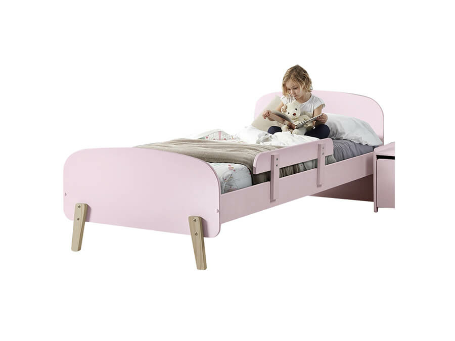 KIBE9013 Vipack Kiddy bed roze met uitvalbeveiliging