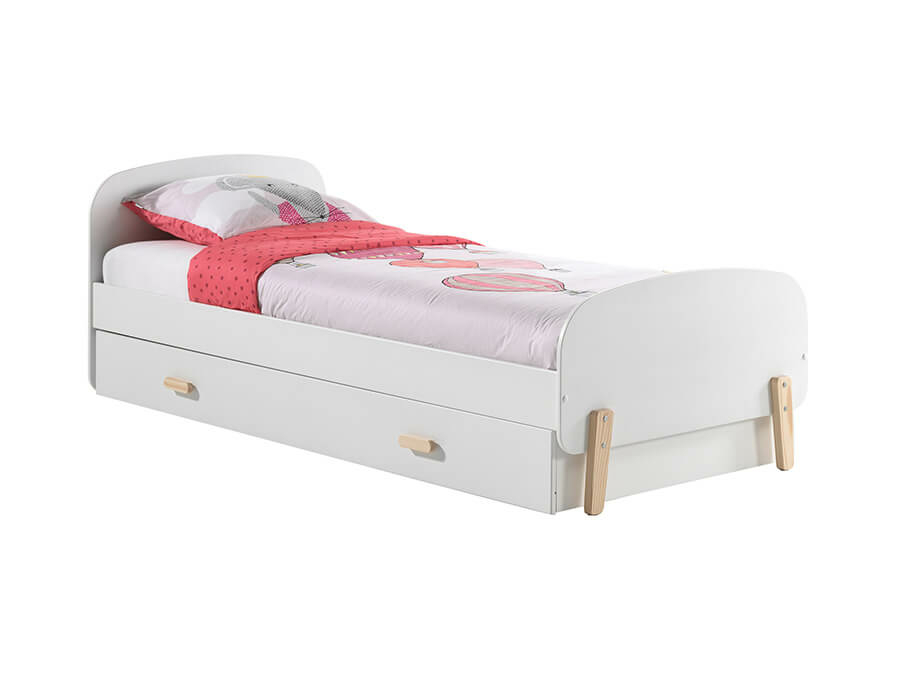 Vipack Kiddy Rolbed 90 Wit - Afbeelding 2