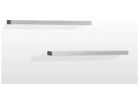 Vipack Lara Ophangbord Wit (2Stk)