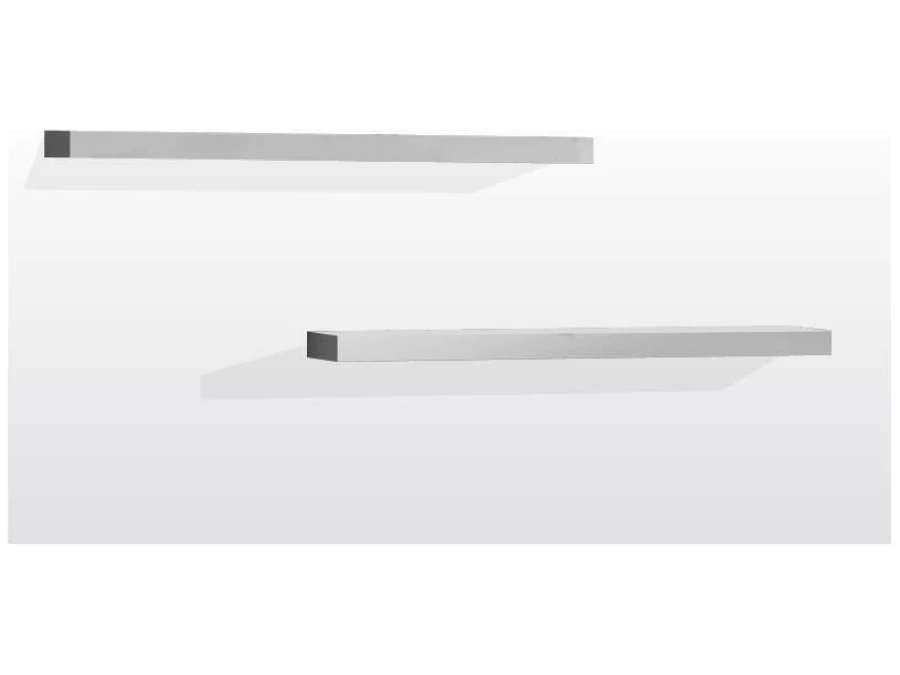 Vipack Lara Ophangbord Wit (2Stk)