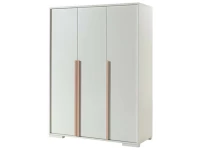 Vipack London 3 deurs kledingkast wit