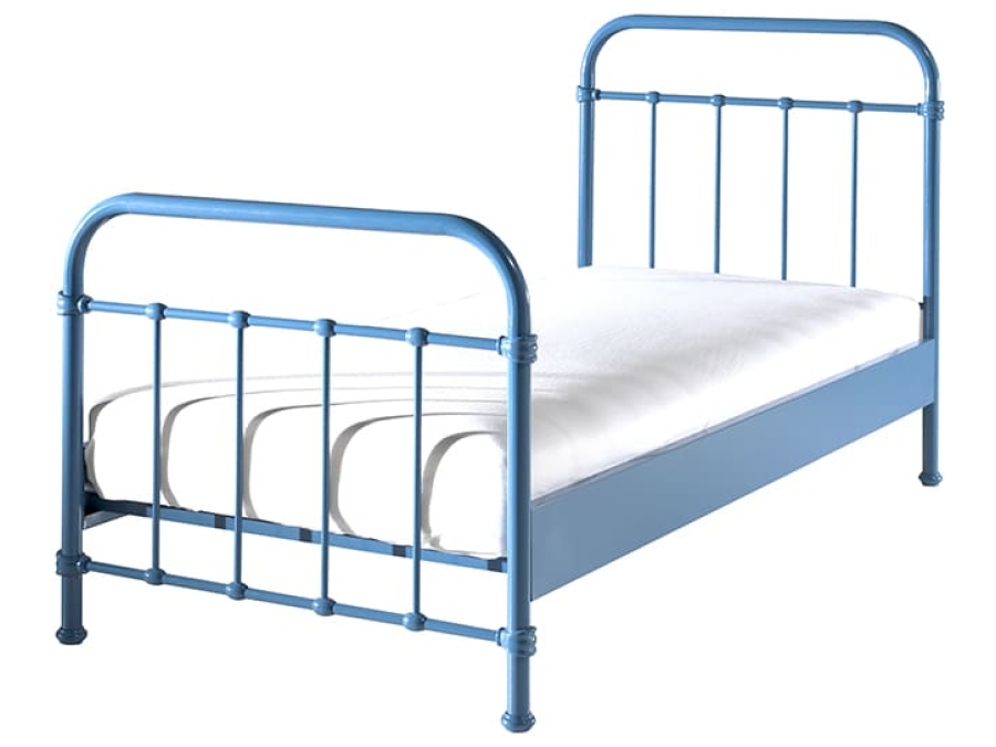 NYBE9007 Vipack New York metalen bed blauw