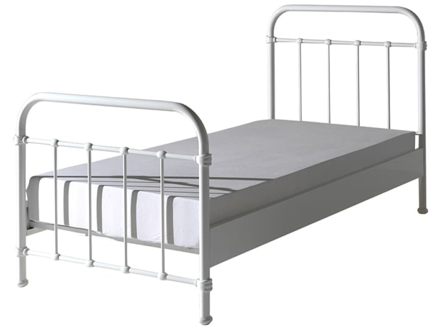 NYBE9014 Vipack New York metalen bed wit