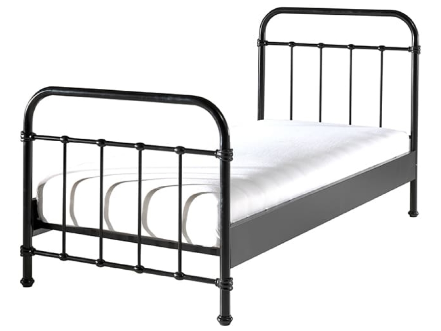 NYBE9018 Vipack New York metalen bed zwart