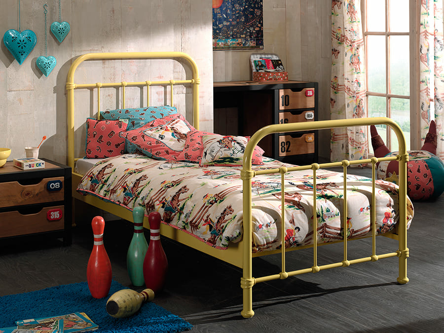 Vipack New York Bed 90X200Cm Geel - Afbeelding 2