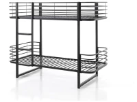 Vipack Oscar Stapelbed 90X200 Zwart