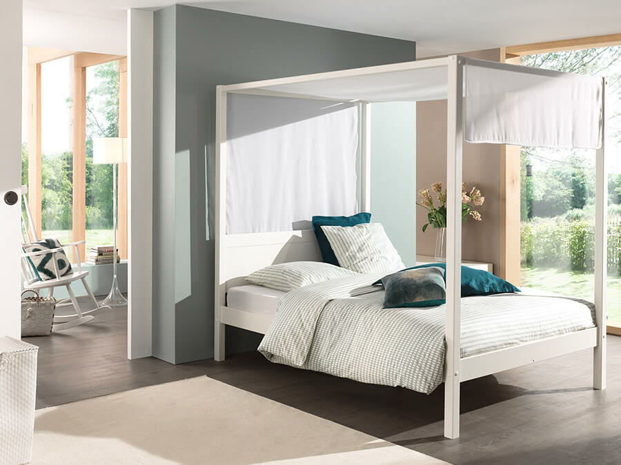 Vipack Pino Hemelbed 140X200Cm Wit - Afbeelding 2