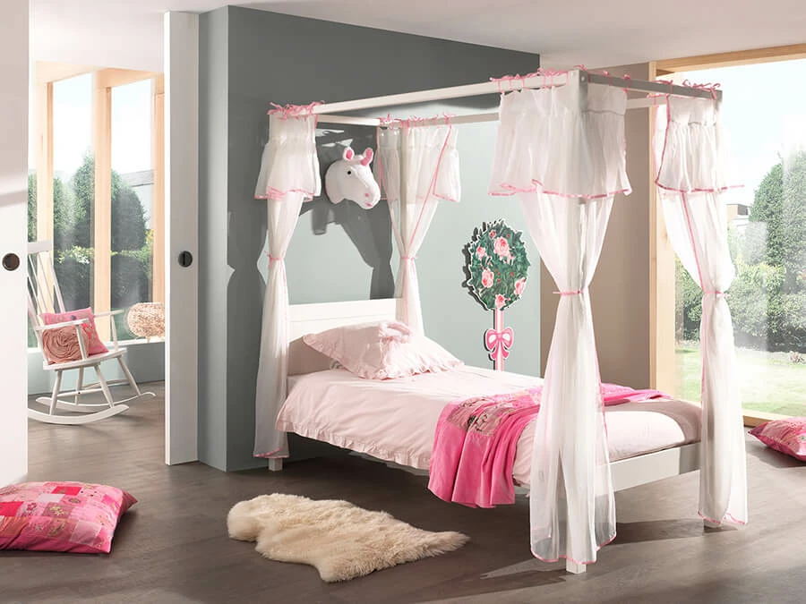 Vipack Pino Hemelbed 90X200Cm Wit - Afbeelding 2