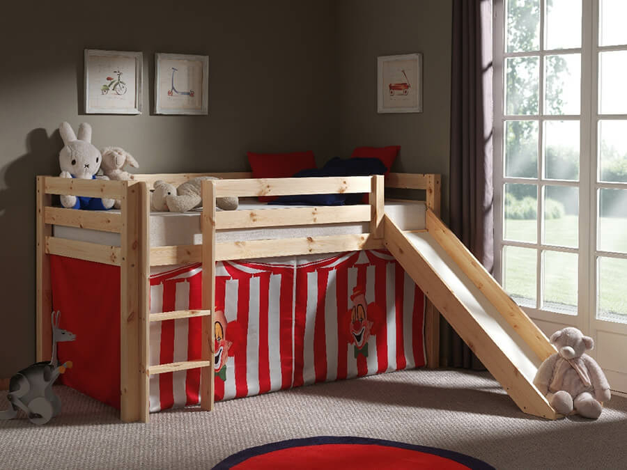 Vipack Pino halfhoogslaper met Glijbaan grenen - Afbeelding 2
