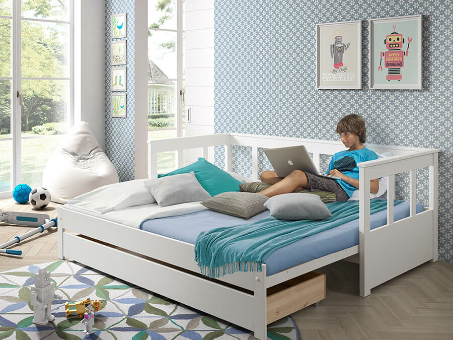 Vipack Pino Kajuitbed uitschuifbaar Wit - Afbeelding 4