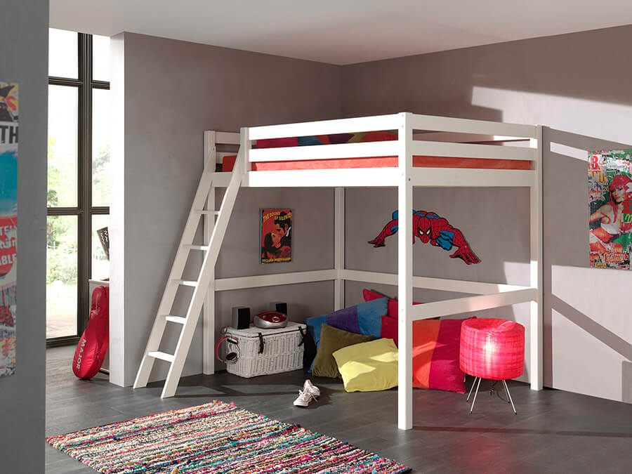 Vipack Pino Hoogslaper 140X200Cm Wit - Afbeelding 2