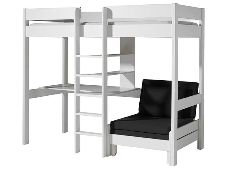 Vipack Hoogslaper Met Zetelbed Wit