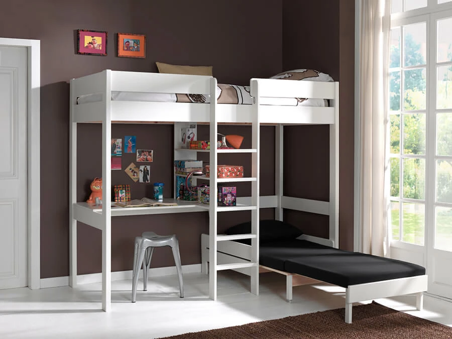 Vipack Hoogslaper Met Zetelbed Wit - Afbeelding 3