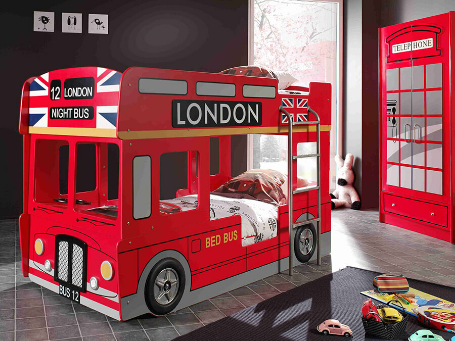 Vipack London Bus Stapelbed - Afbeelding 2
