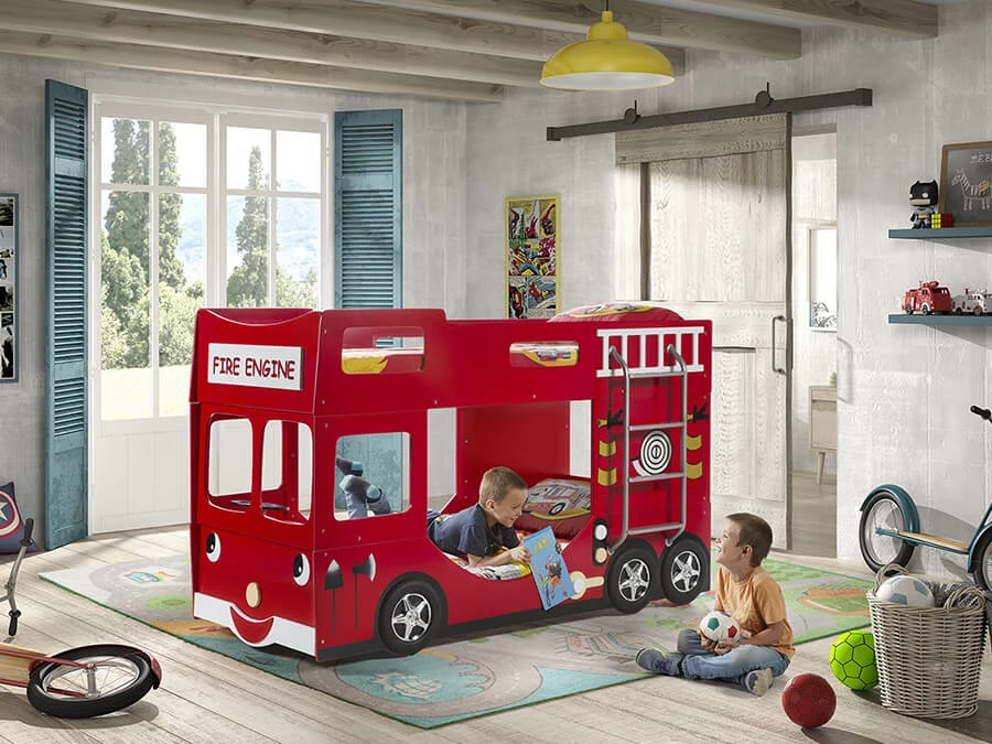 Vipack Brandweerauto Stapelbed - Afbeelding 2