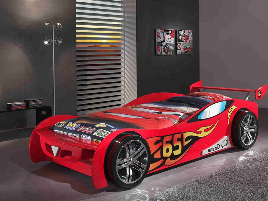 Vipack Lemans rood autobed - Afbeelding 2