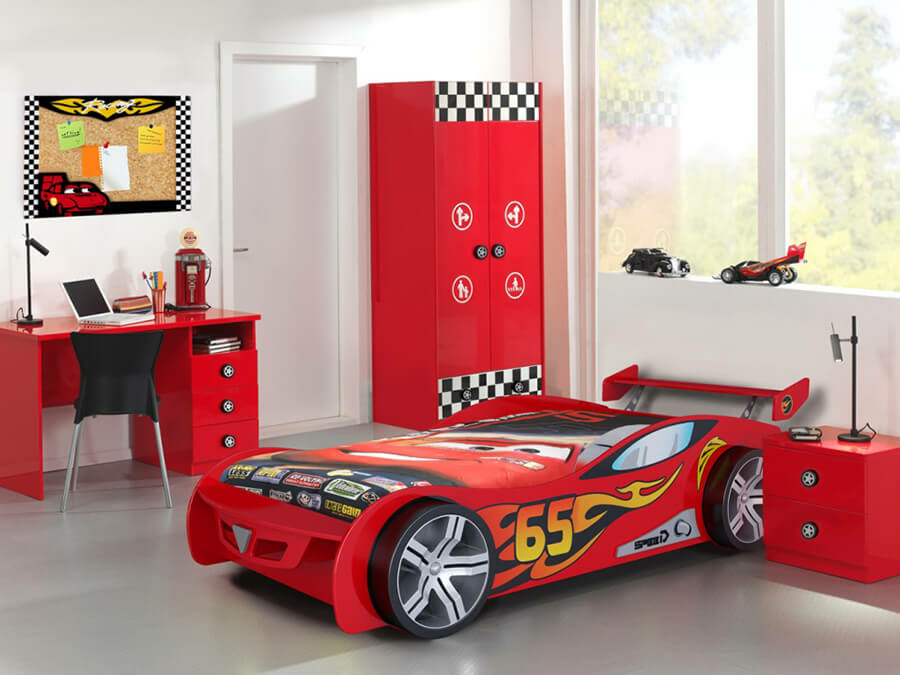 Vipack Lemans rood autobed - Afbeelding 3
