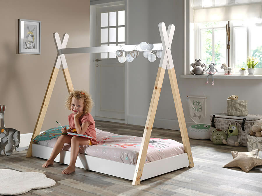 Vipack Tipi Bed 90X200Cm Wit - Afbeelding 2