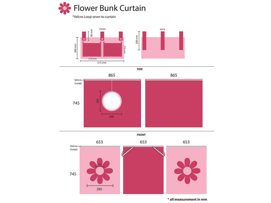 Vipack Speelgordijn Pink Flower