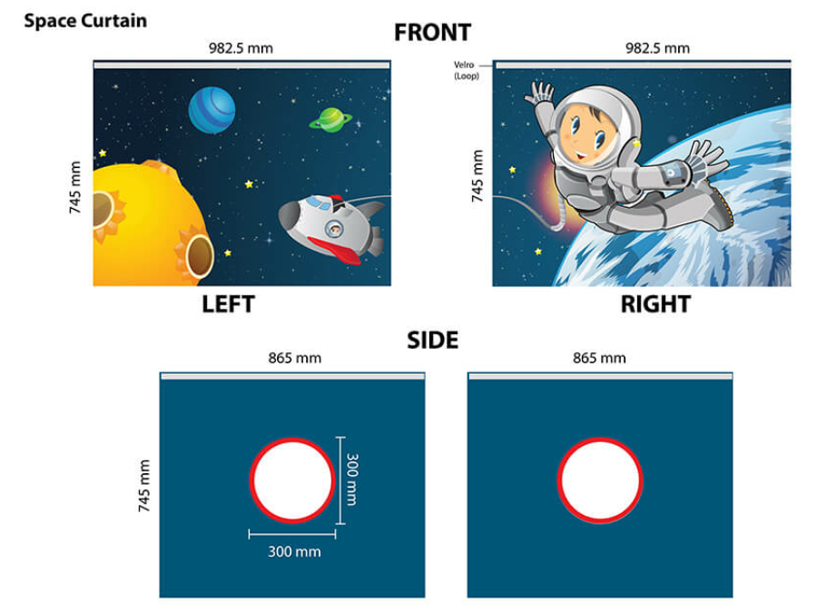 Vipack Speelgordijn Space