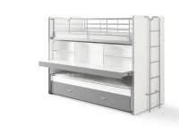 Vipack Bonny 80 Stapelbed met bureau Turquoise - Afbeelding 3