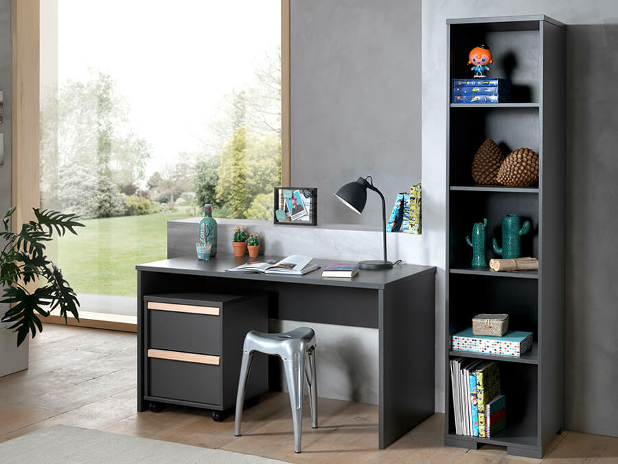 Vipack London bureau antraciet - Afbeelding 2