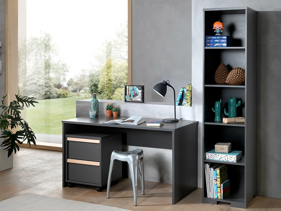 Vipack London bureau antraciet - Afbeelding 2