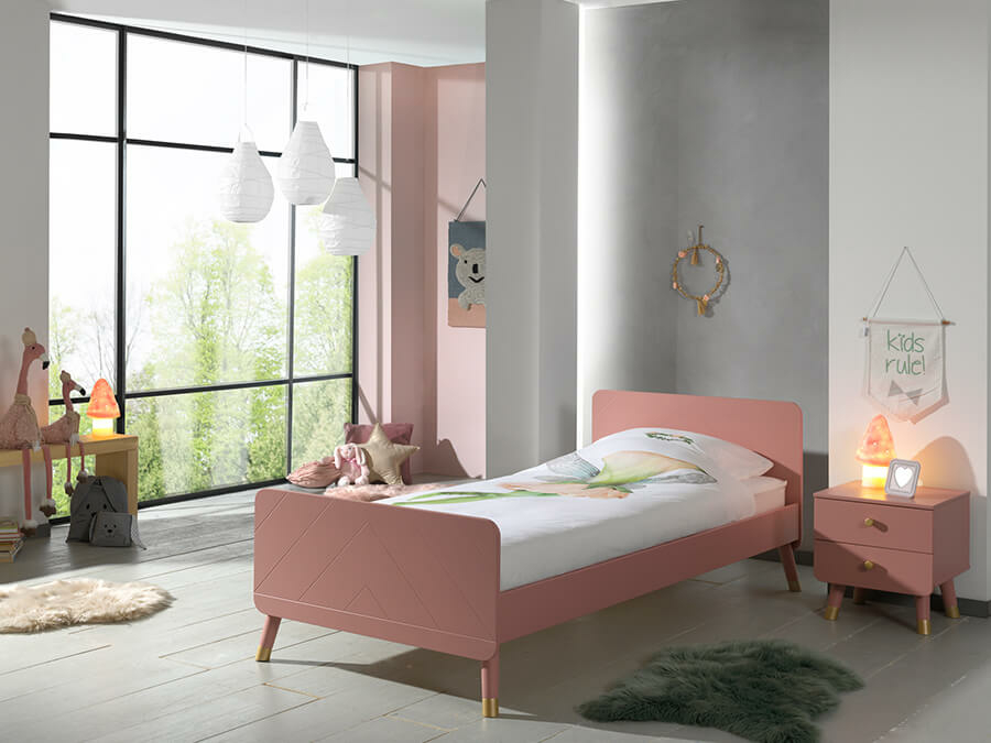 Vipack Billy eenpersoonsbed terra roze - Afbeelding 2