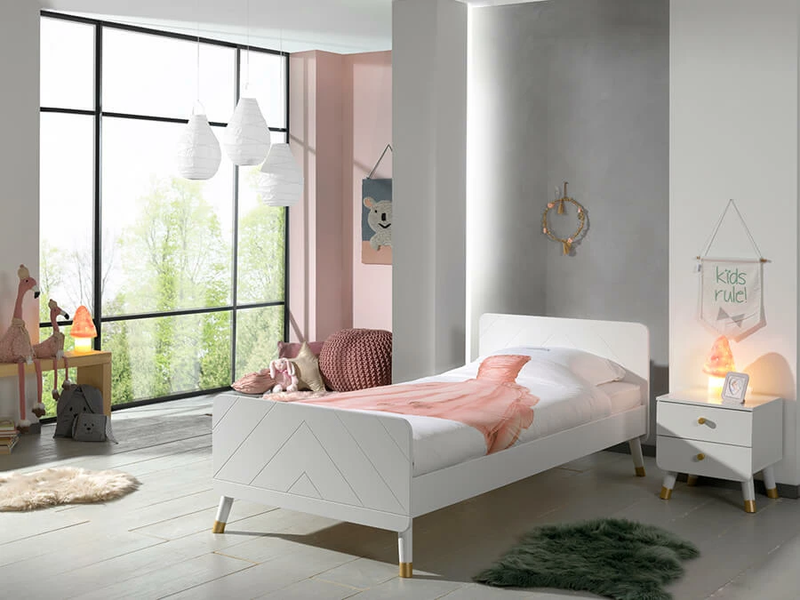 Vipack Billy eenpersoonsbed wit - Afbeelding 2