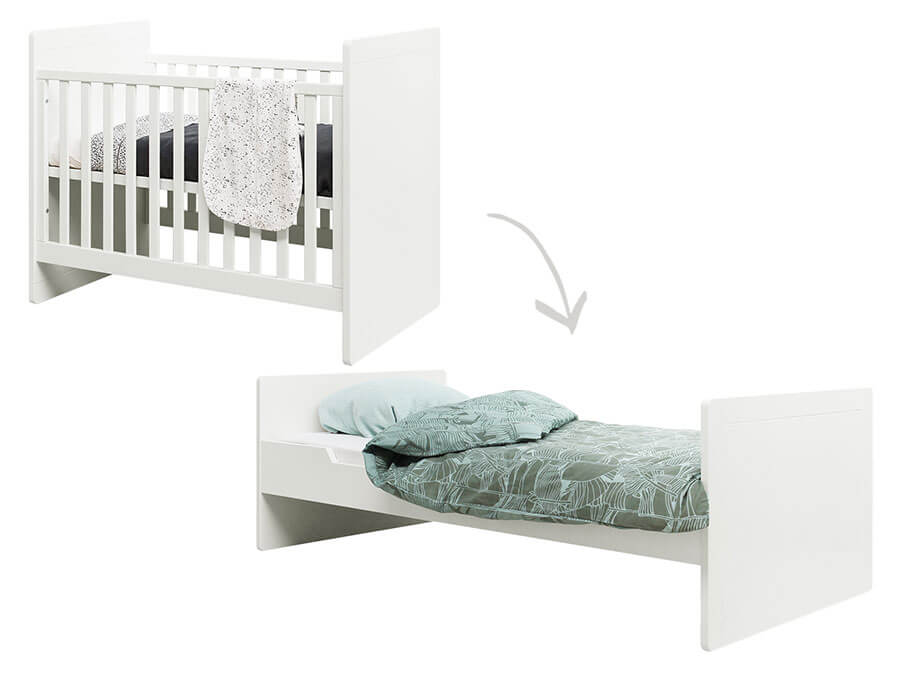 Bopita Square omvormbaar bed 60x120 / 90x200