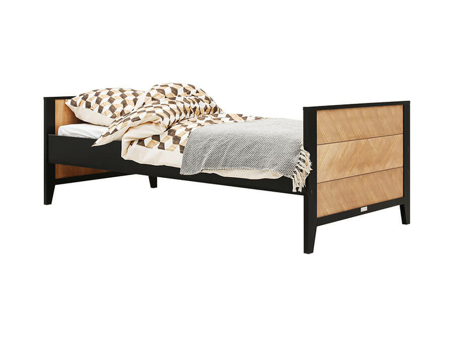15419150-Bopita-bed-Job-90x200-Vintage-Honey-opgemaakt