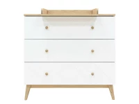 11719351-Bopita-Paris-commode-wit-eiken-voorkant
