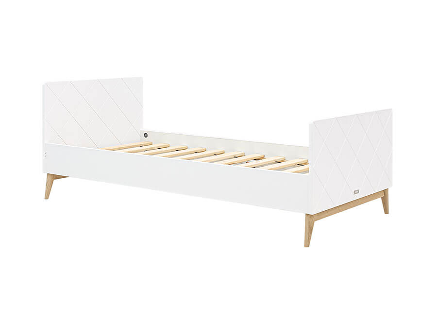 Bopita Paris bed 90x200 wit / eiken