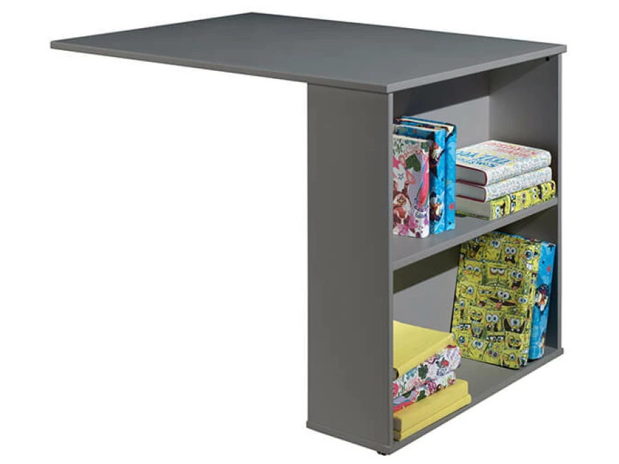 PIHSBU17-Vipack-Pino-Bureau-voor-Halfhoogslaper-Grijs