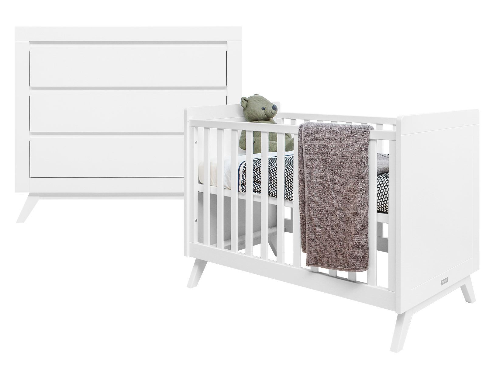 Bopita Anne 2-delige babykamer wit