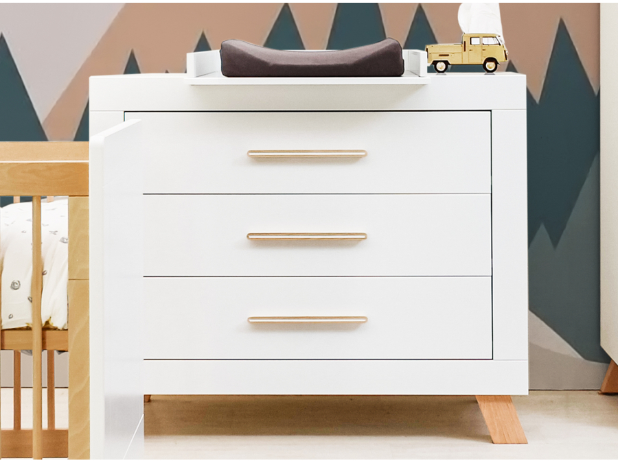Bopita Lisa 2-delige babykamer wit/naturel - Afbeelding 4