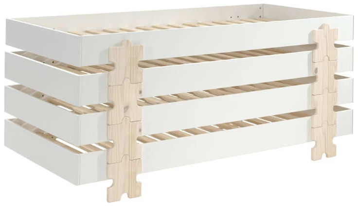 Vipack Modulo bed Puzzle wit (4 stuks)