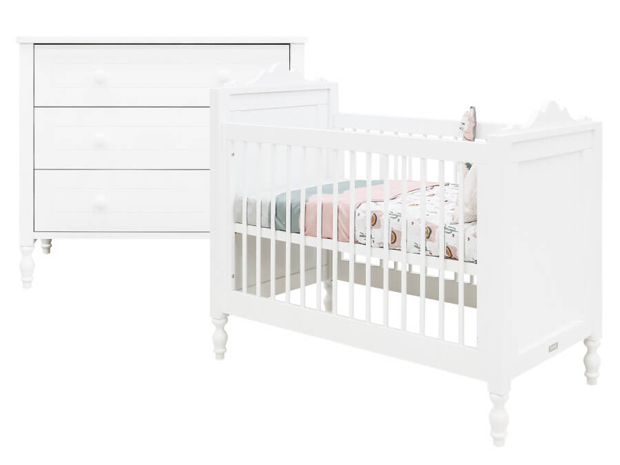 Bopita Belle 2-delige babykamer wit